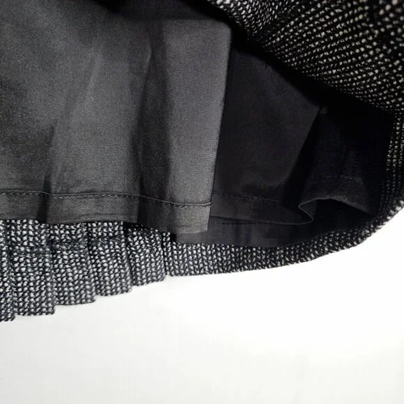 NWT EXPRESS DESIGN STUDIO Wool Skirt DARK GRAY size 8 Preppy Chic Pleated Retro - Picture 6 of 9